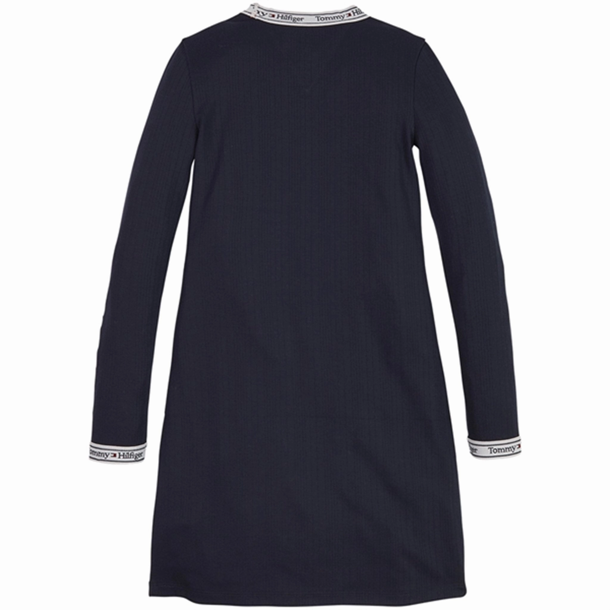 Everyday-Use Relaxed Style Tommy Hilfiger Tape Rib Dress Desert Sky