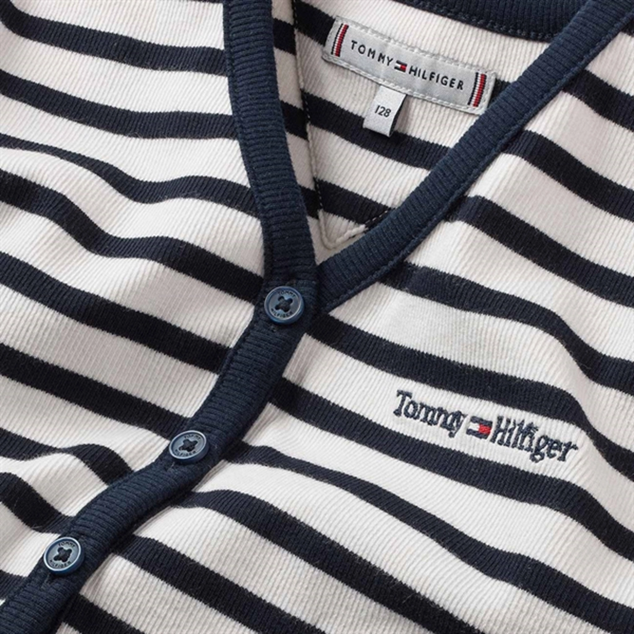 Light Fit Wear Tommy Hilfiger Tommy Graphic Stripe Rib Top Desert Sky Stripe