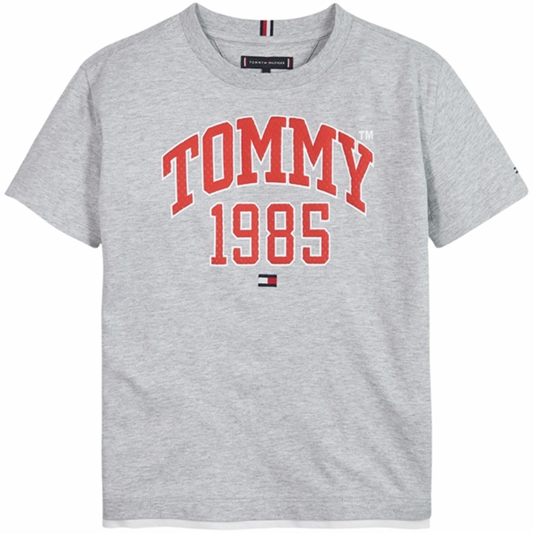 Chilly Style Quality Comfort Tommy Hilfiger Tommy Varsity T-shirt Light Grey Heather
