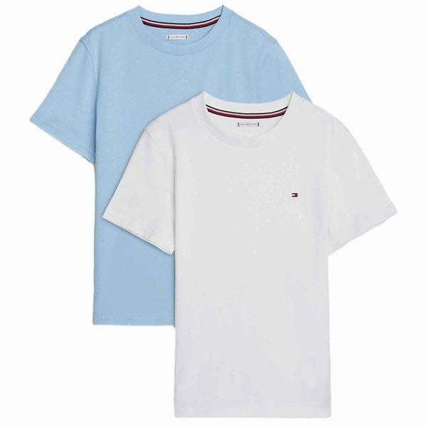 Active Essentials Sleep Tommy Hilfiger Undershirt 2-Pack White / Well Water Blue