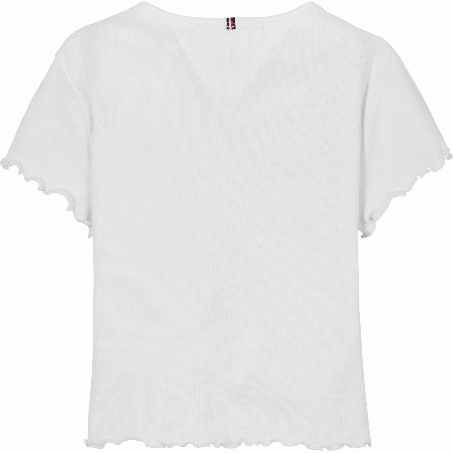 Moisture Management Technology Tommy Hilfiger White Essential Rib Top SS