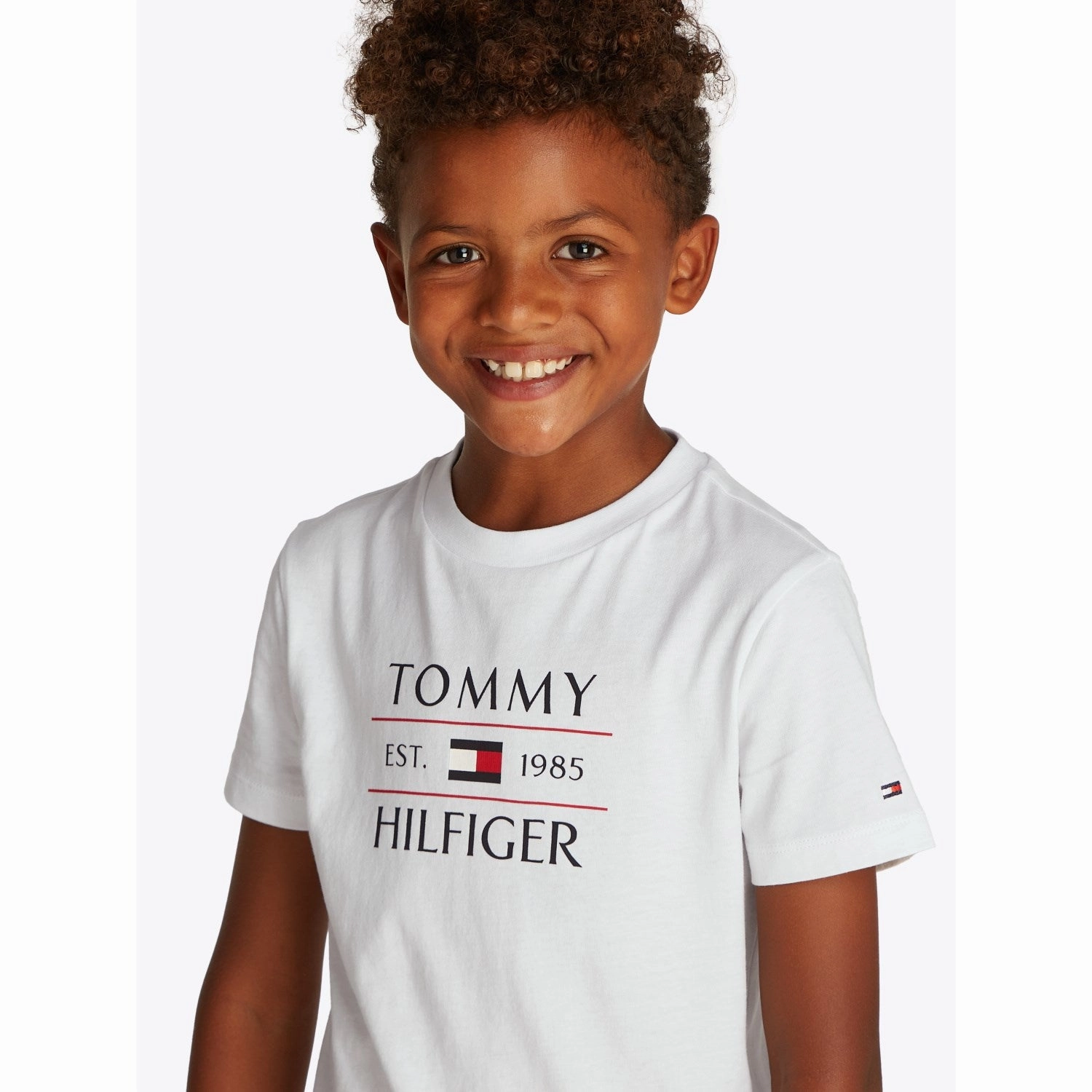 Tommy Hilfiger White Flag Reg T-Shirt UV resistant Versatile Apparel