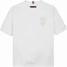 Tommy Hilfiger White Fun Graphic T-Shirt Kids clothing