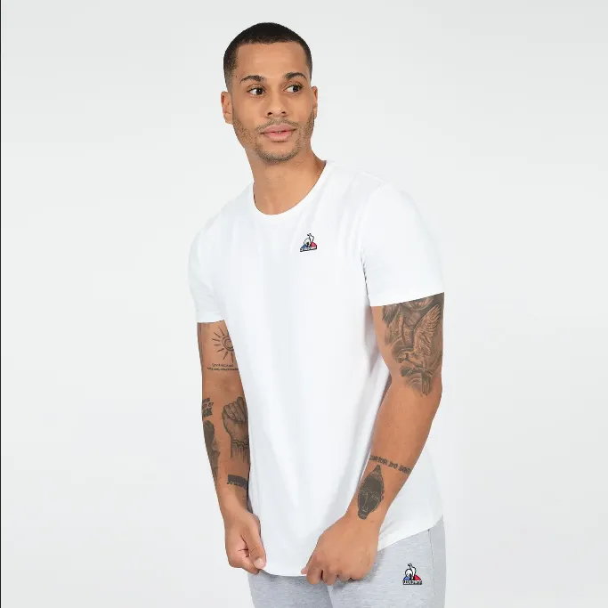 Street Comfort Layering Comfort Wear Le Coq Sportif T-shirt Manica Corta 2120202 white