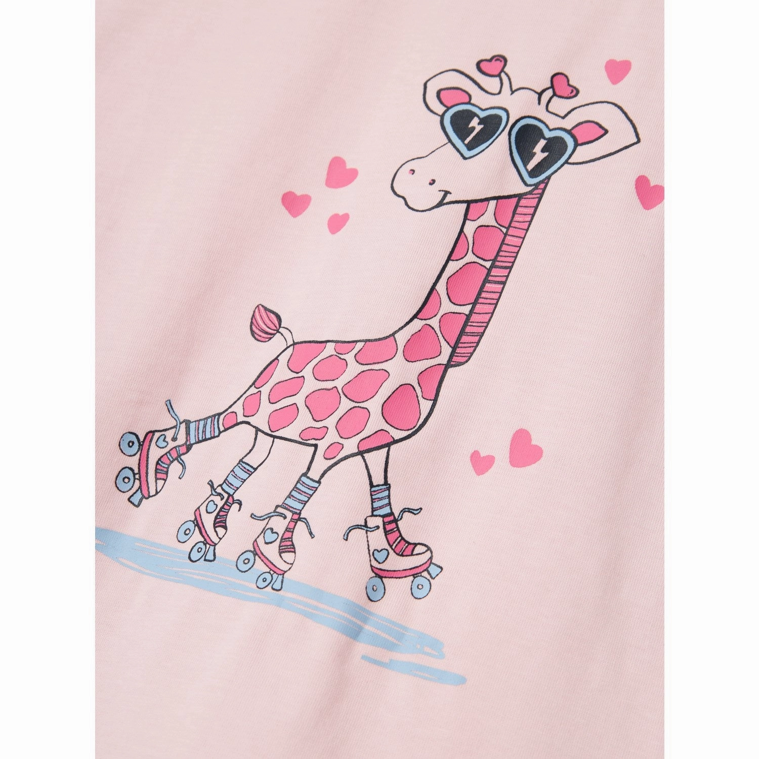 Name It Parfait Pink Giraffe Violet T-Shirt Fit For Comfort