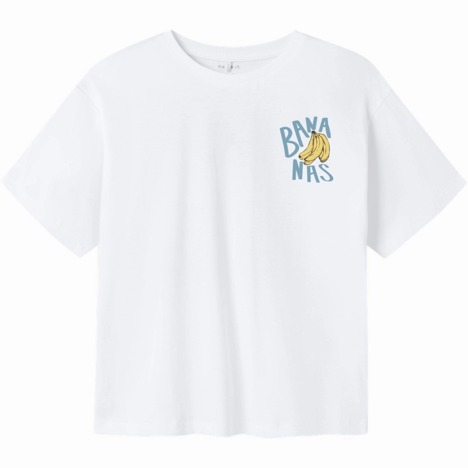 Name It Bright White Lemon Drop Nkmjacob Rlx Ss Top Box Versatile Layering Piece