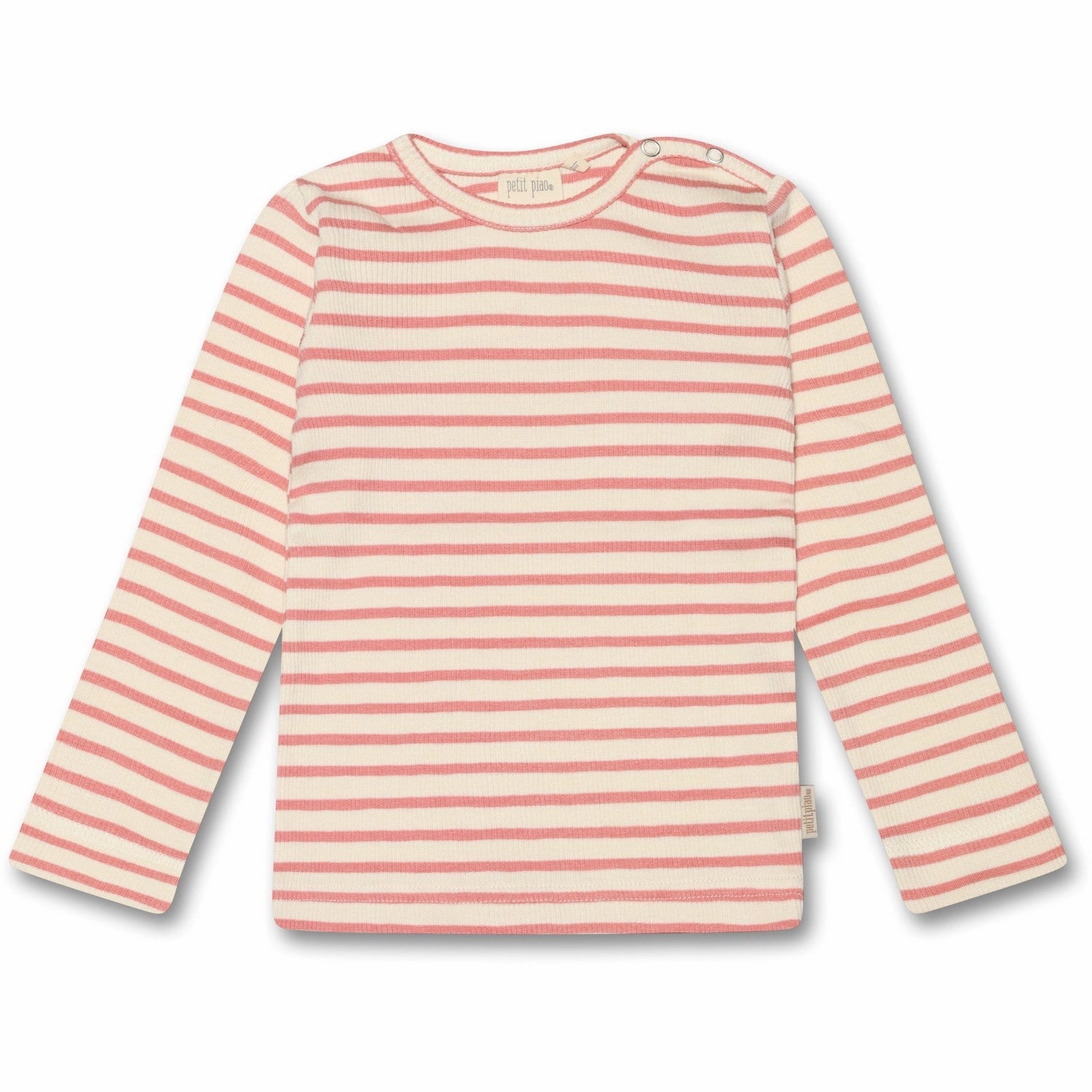 Petit Piao Sea Shell Pink Blouse Modal Striped Trendsetter Choice High-End Fashion