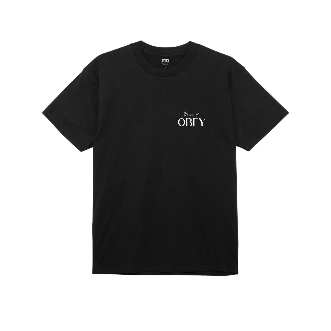 Ultra Soft Finish Obey maglietta manica corta da uomo House of Obey 165263753 A950800 nero