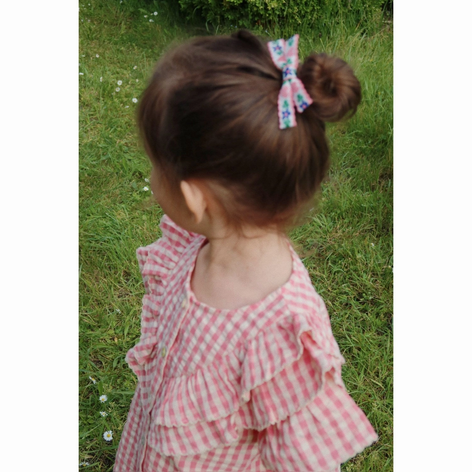 Loose Fit gender-neutral Konges Sl?jd Flamingo Plume Check Kim Frill Ss Shirt Gots