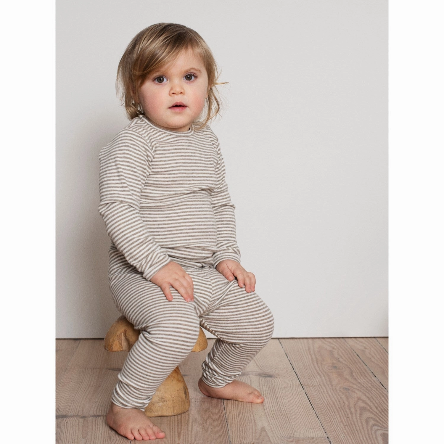 Rooftop Bar Smart Casual Serendipity Taupe/Offwhite Blouse Stripe