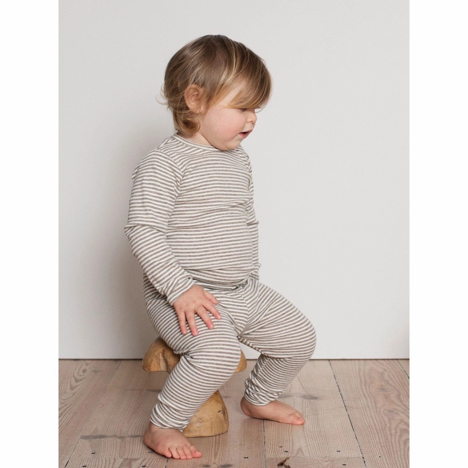 Fast Drying Serendipity Taupe/Offwhite Blouse Stripe