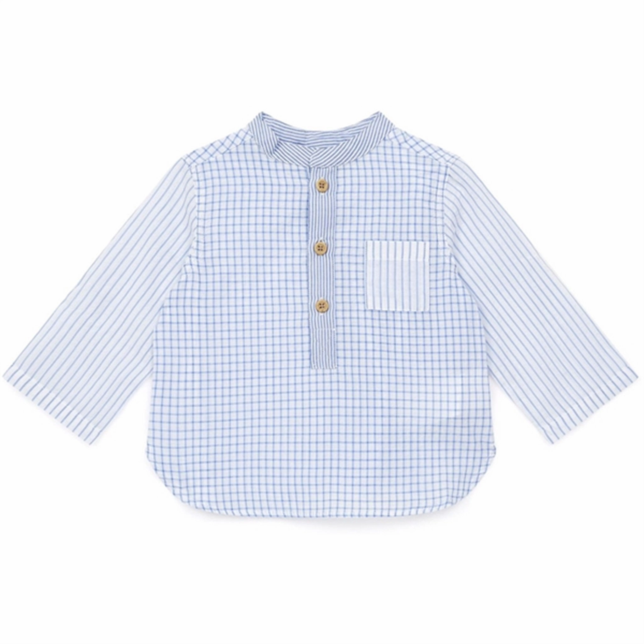BONTON Mix Ciel Baby Blouse Geometric Pattern