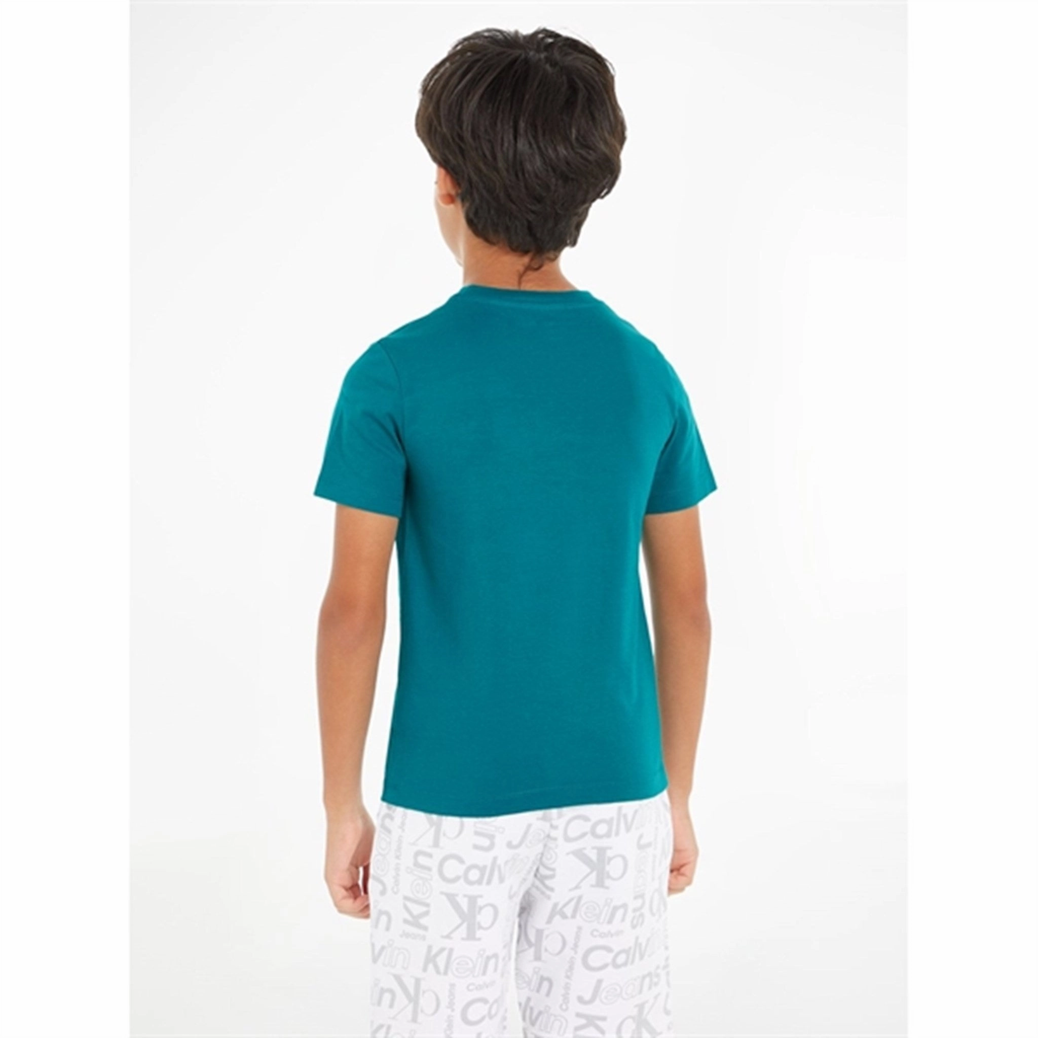 Comfy and Versatile Stretch Jersey Knit Calvin Klein Monogram T-Shirt 2-Pack White / Fanfare