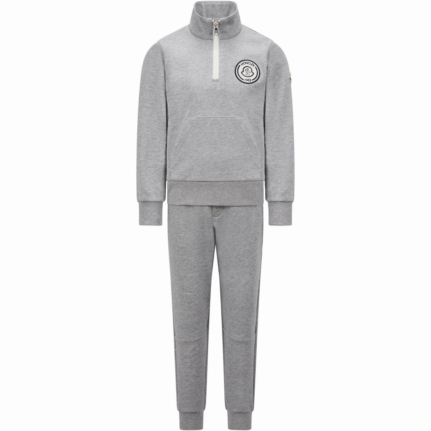 Tear Resistant Weave Moncler Grey Sweat Set