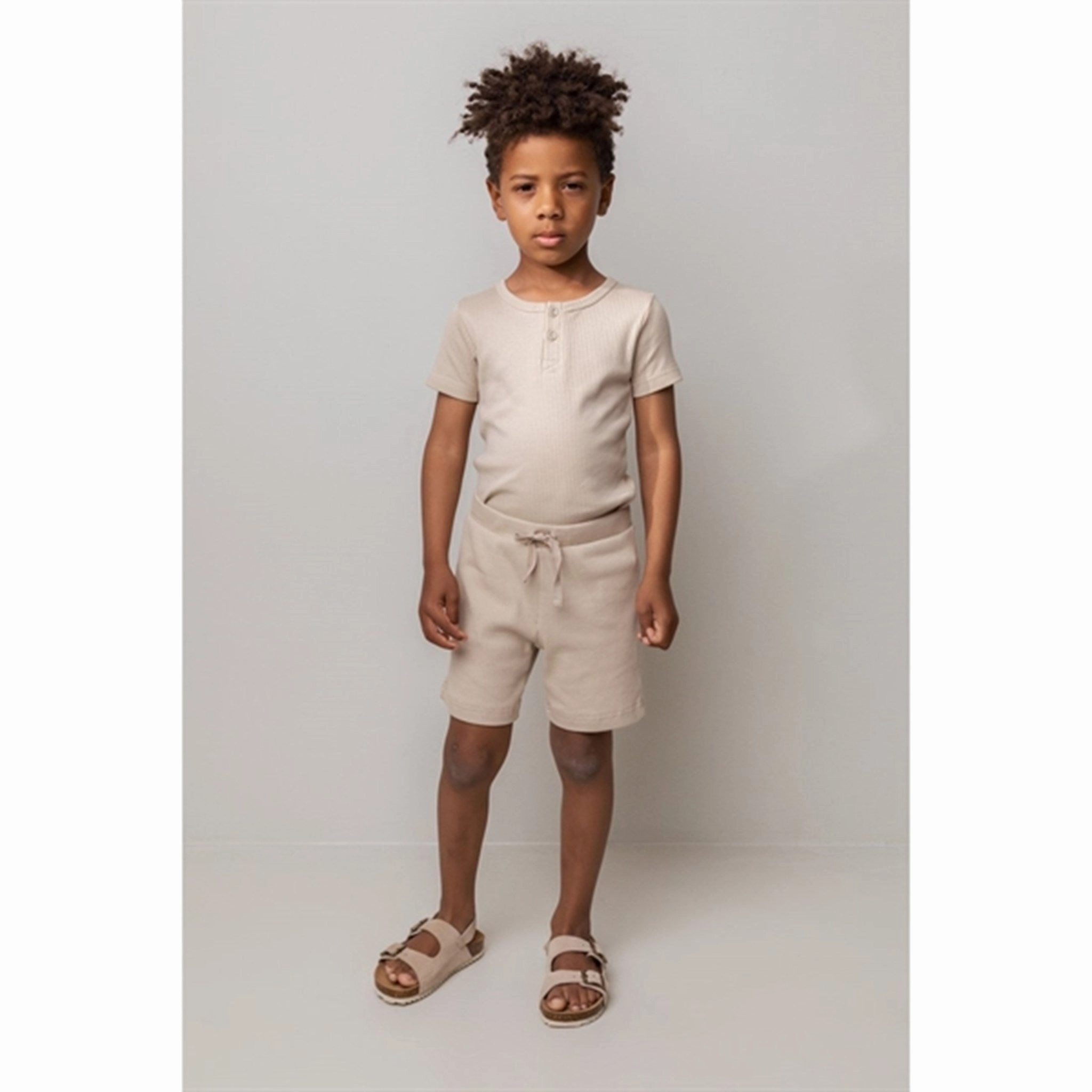 MarMar Modal Grey Sand T-shirt DoubleStitched Seams MicroPiqueKnit