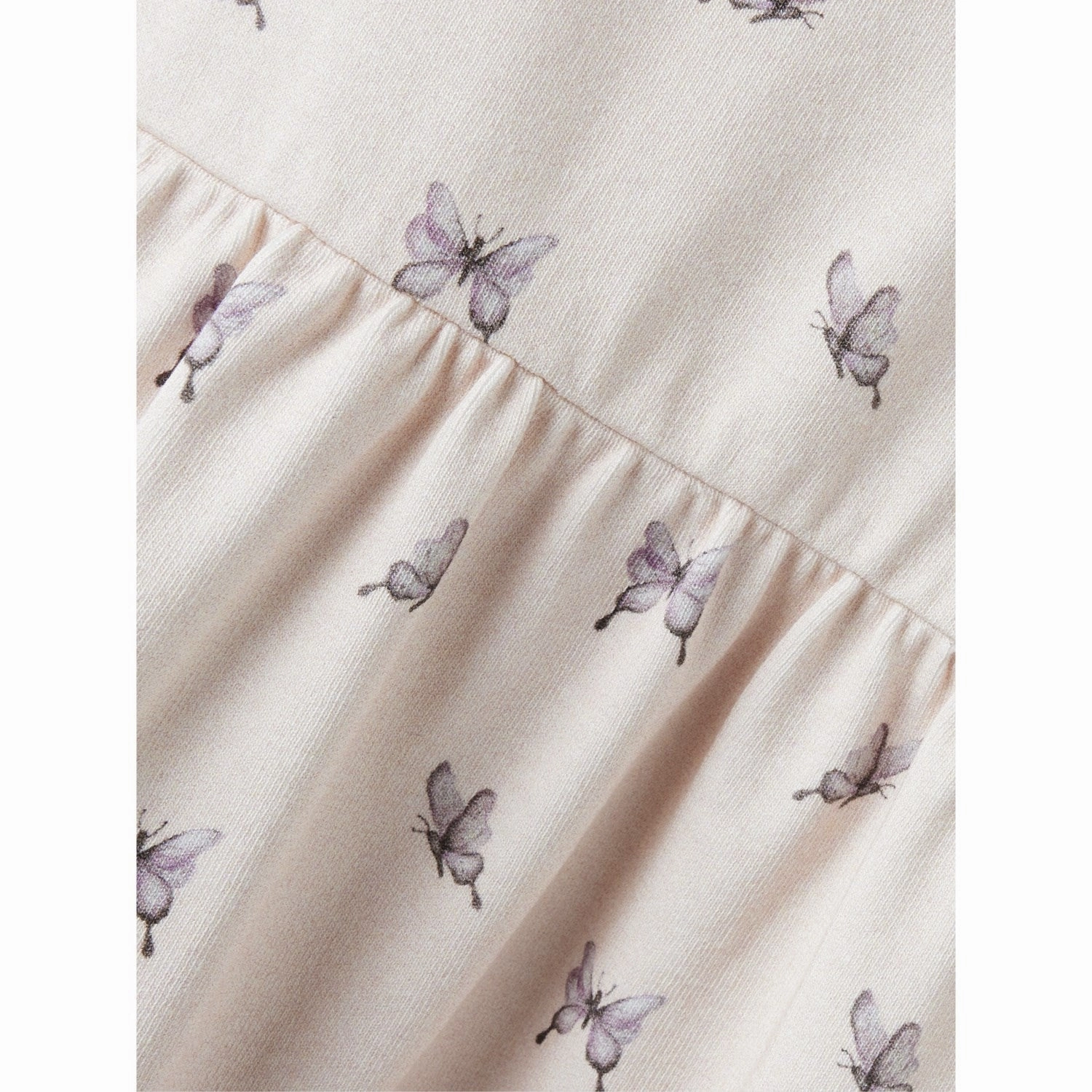 Lil'Atelier Peach Blush Butterfly Gayo San Strap Dress Flattering Lines