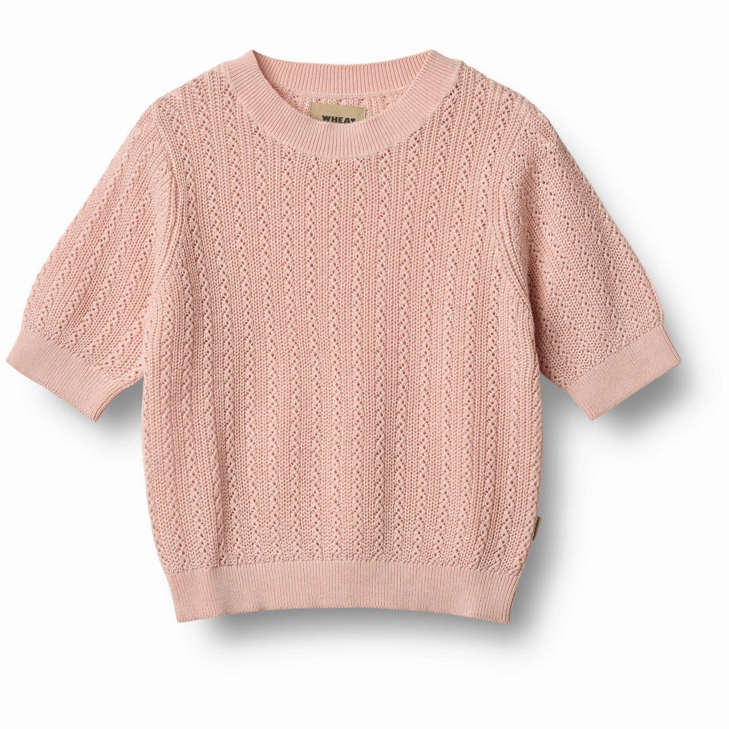 Wheat Powder Knit Top S/S Alva Perfect Layer