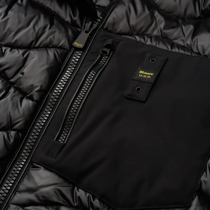 Sort Blauer Piumino Albert 24WBLUC08034 | Imbottitura Mista Uomo Nero