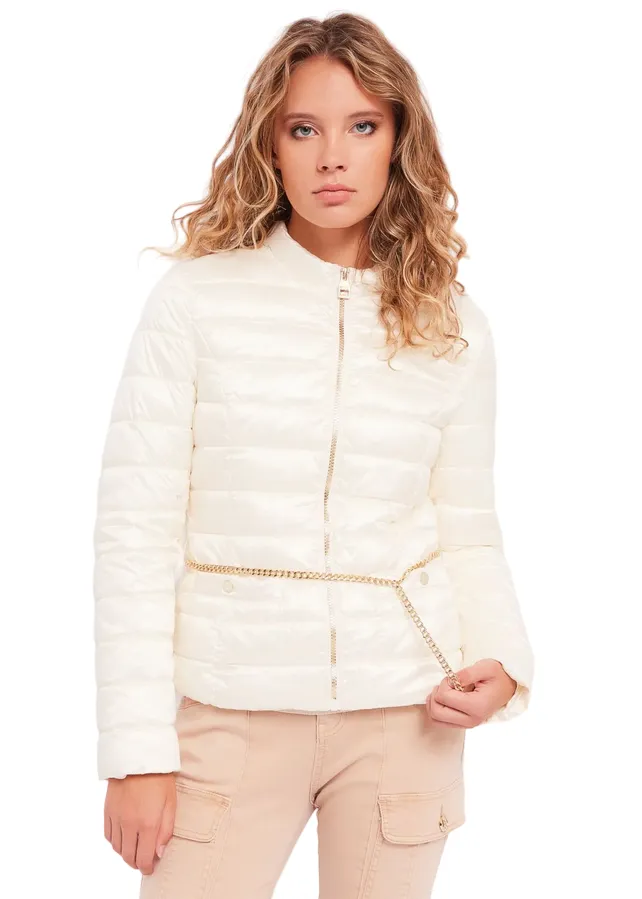 AbrasionResistant Edging Gaud?? giacca piumino 100 grammi da donna 411BD35002 panna