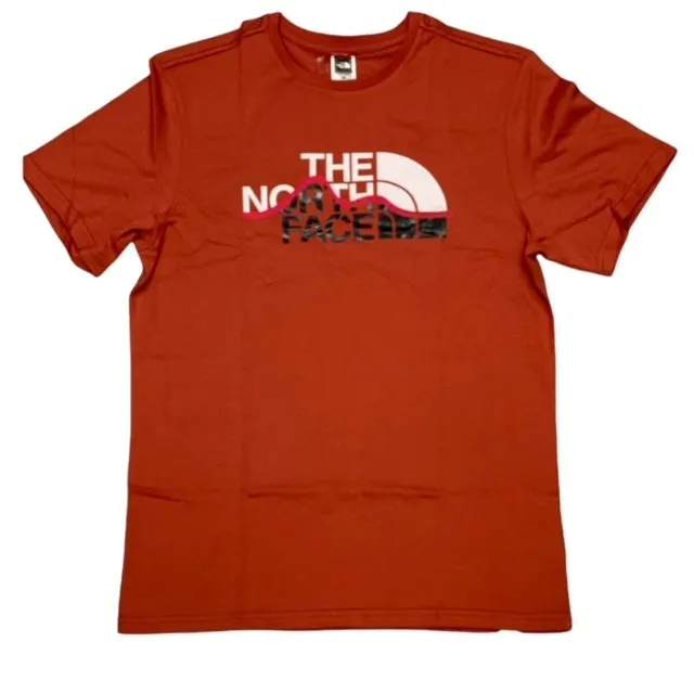 The North Face maglietta manica corta Mount Line NF00A3G2UBR1 rosso mattone Ultimate Fit Evergreen