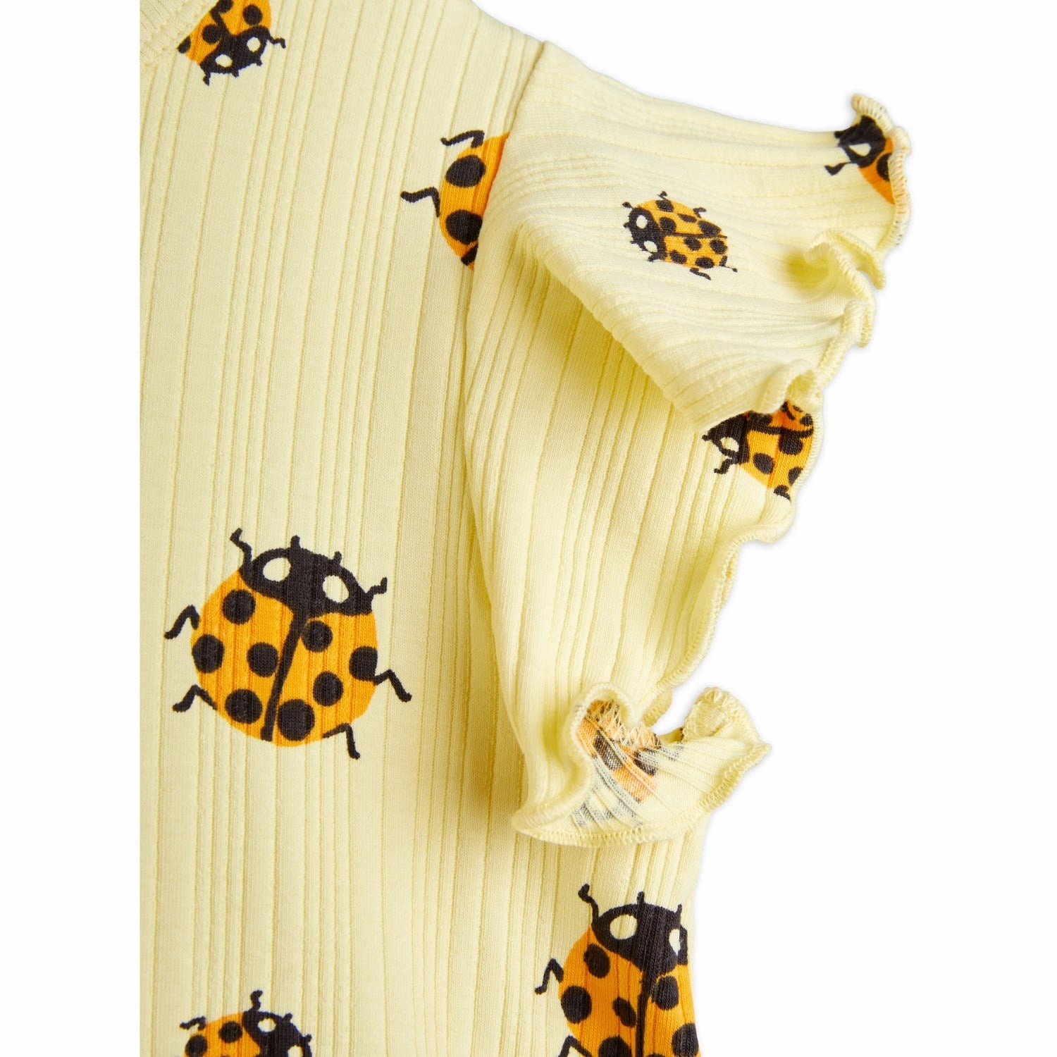 Mini Rodini Yellow Ladybugs AOP Wing Dress Work-to-Play Wear