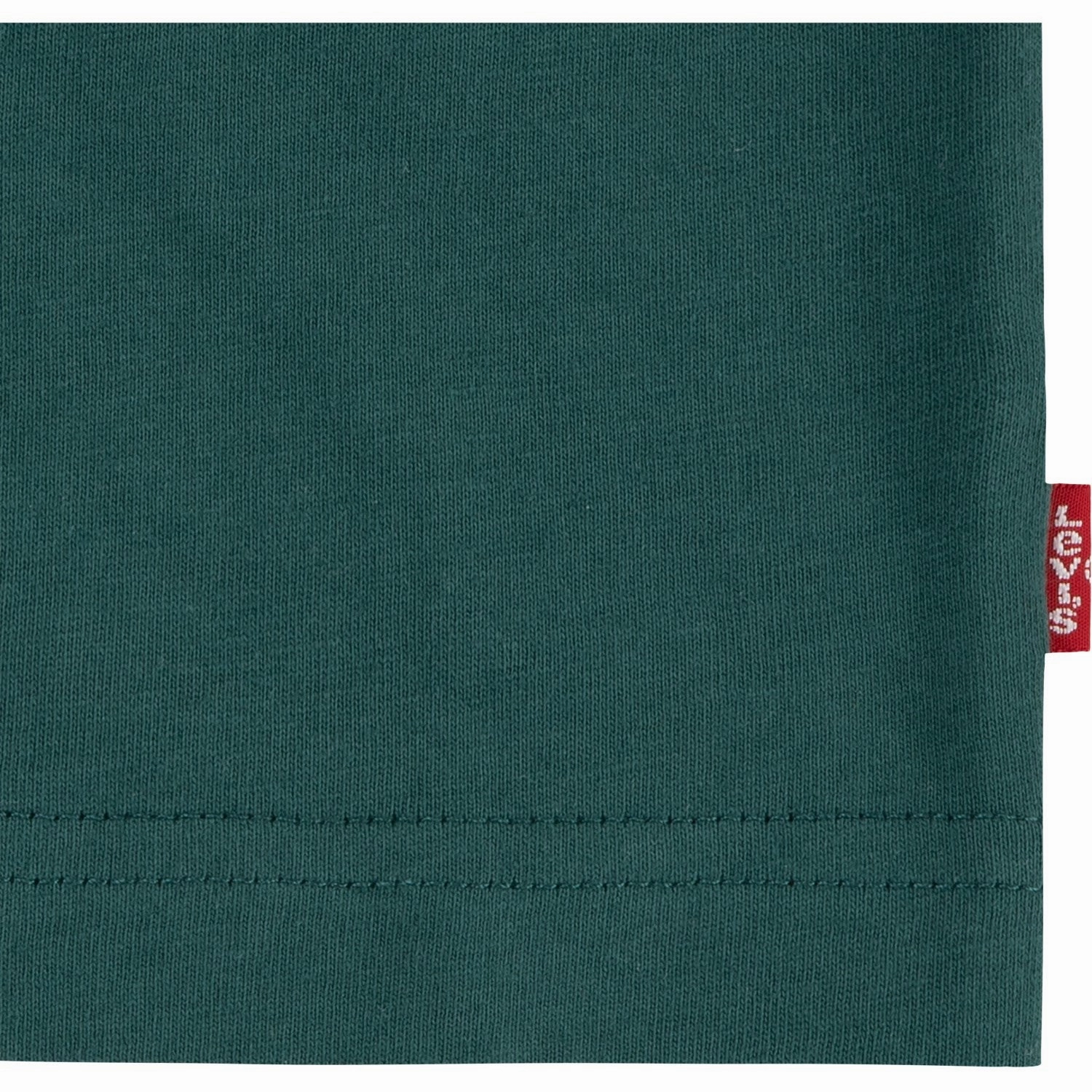 Levi's GREEN Batwing Tee Ribbed Collar Design