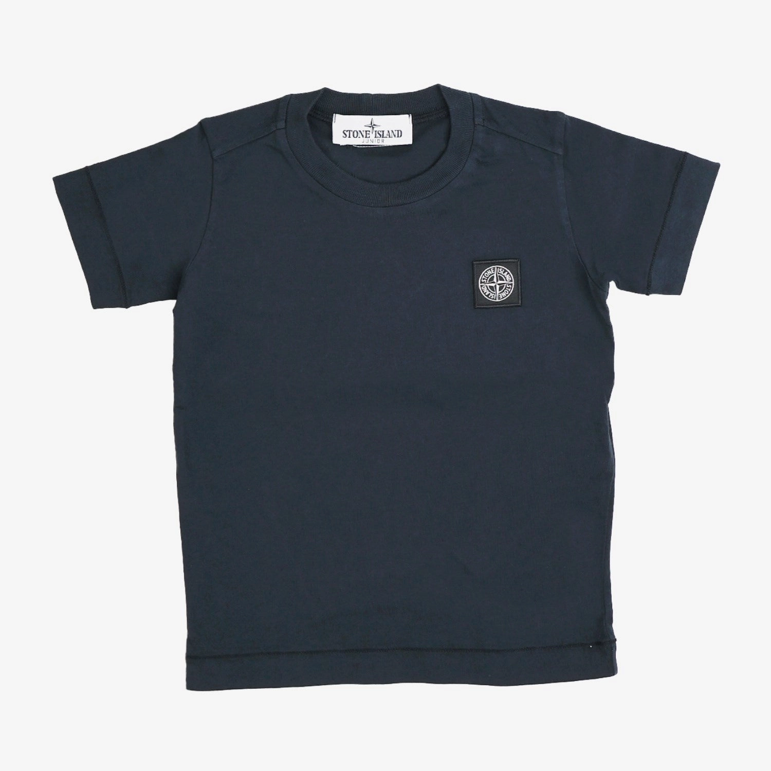 Stone Island Navy Blue T Shirt Pre Shrunk Cotton Standard Body Fit
