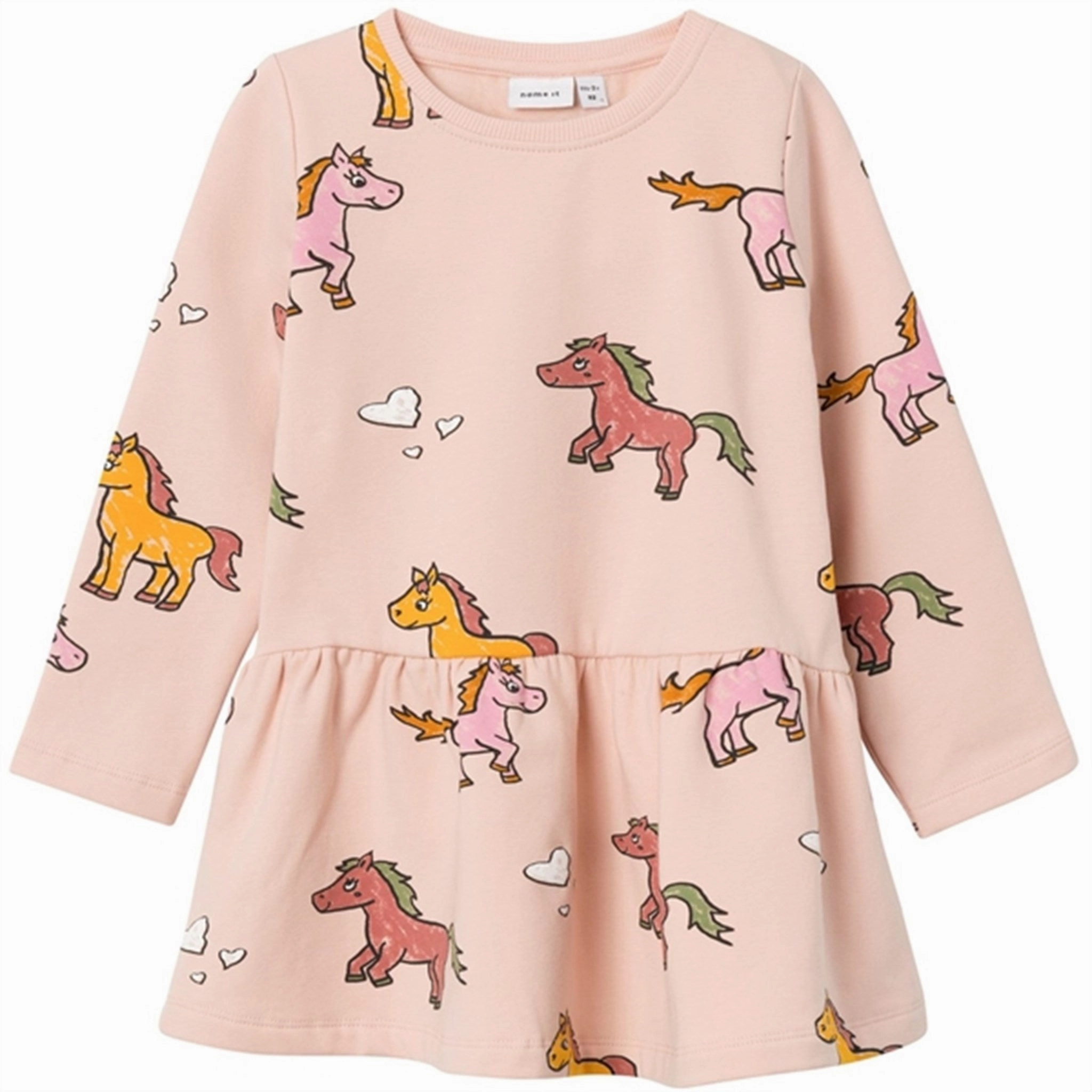 Name it Rose Smoke Nel Sweat Dress Cozy Drape Sheer Panel