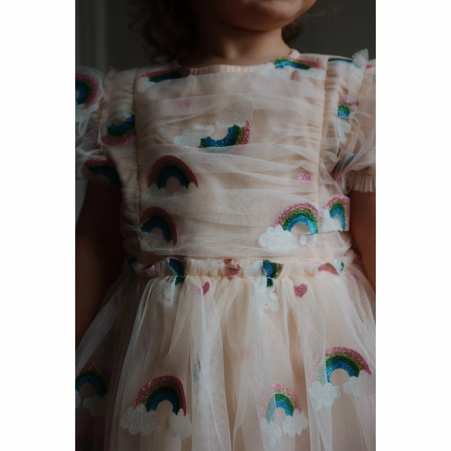 Soft Lines Soft Shape Konges Sl?jd Rainbow Glitter Tullie Dress