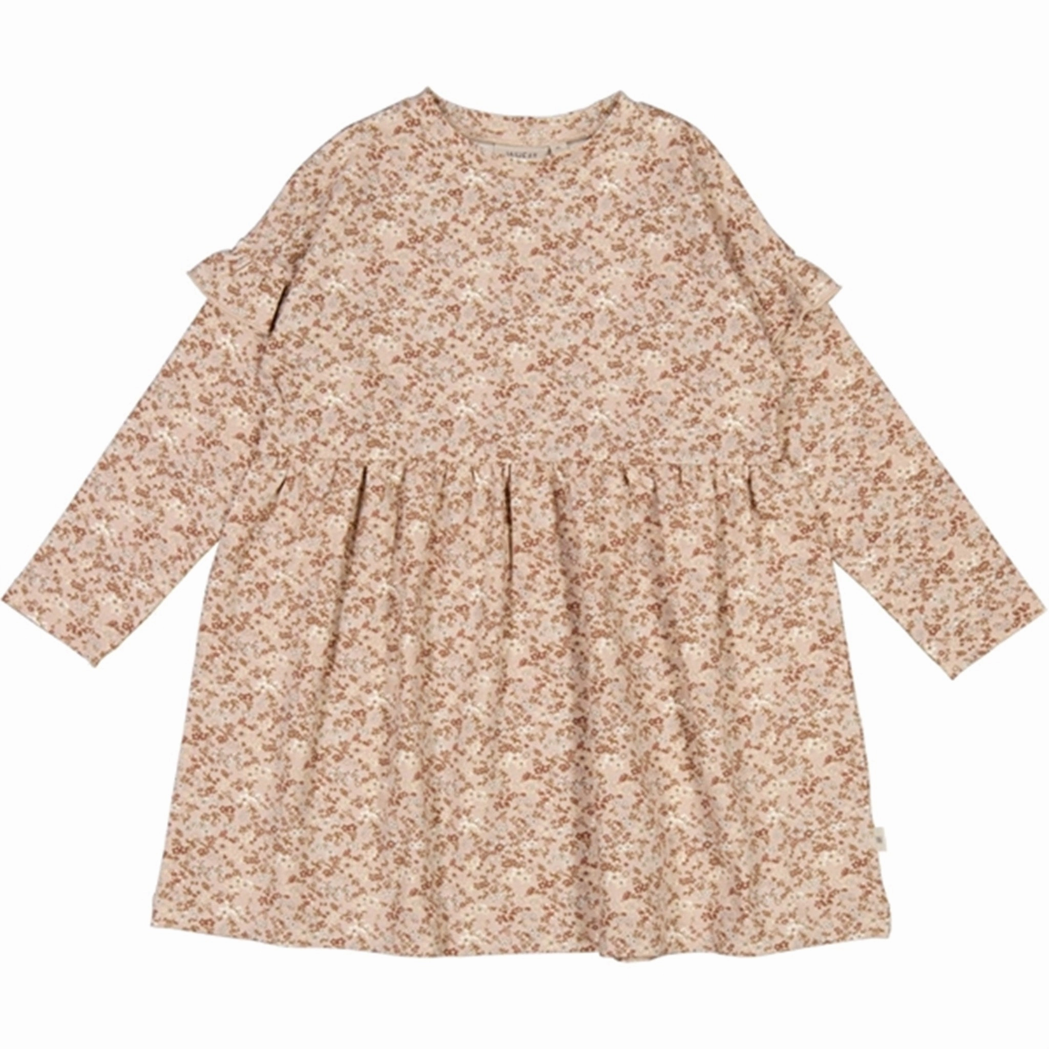 Wheat Pale Lilac Flowers Lilja Jersey Dress Move Free Chic and Elegant