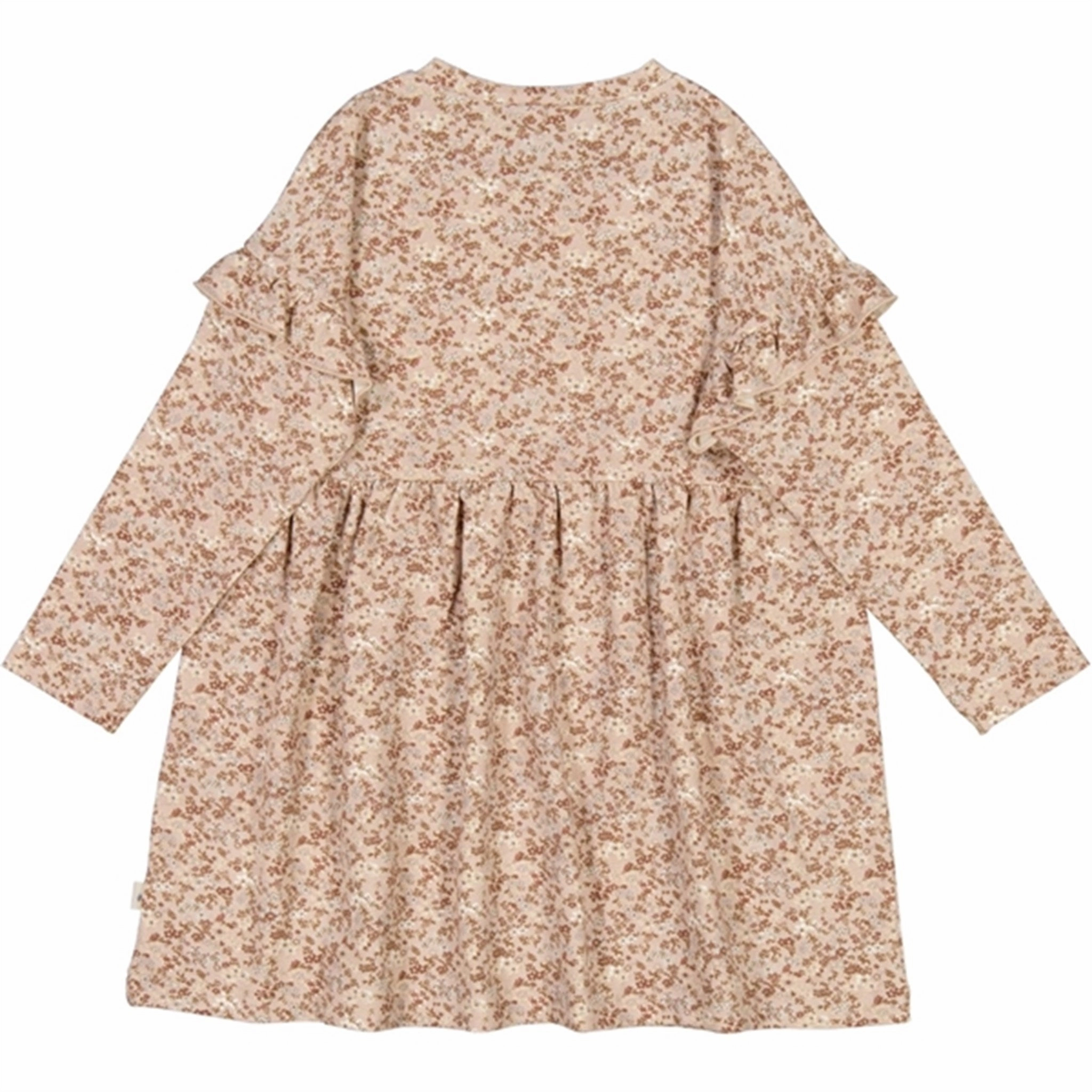 Playful Twist Wheat Pale Lilac Flowers Lilja Jersey Dress