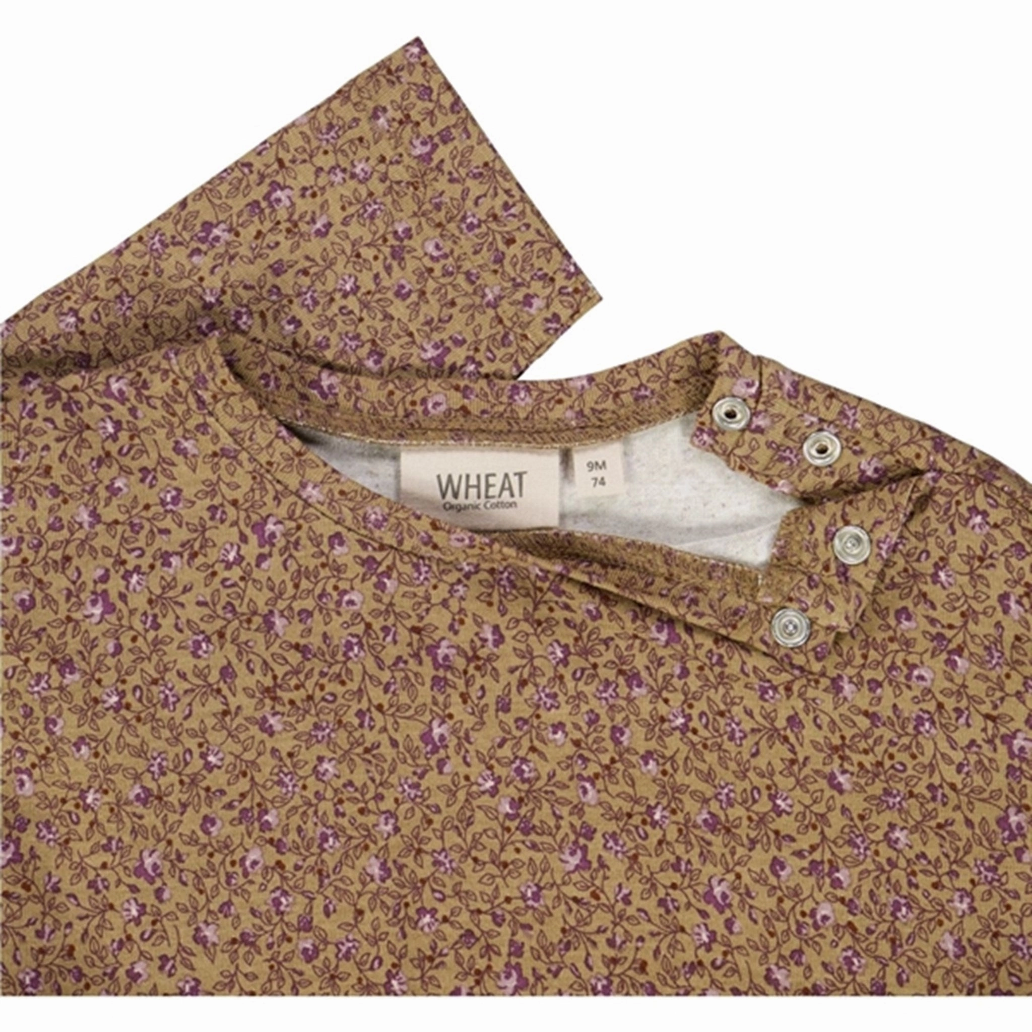 Sweet Mood Elegant Fit Wheat Hazel Flowers Lilja Jersey Dress