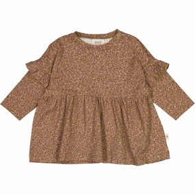 Wheat Hazel Flowers Lilja Jersey Dress Elegant Layering