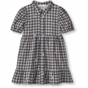 Fliink Magnet Check Aop Polar Dress Casual Lines