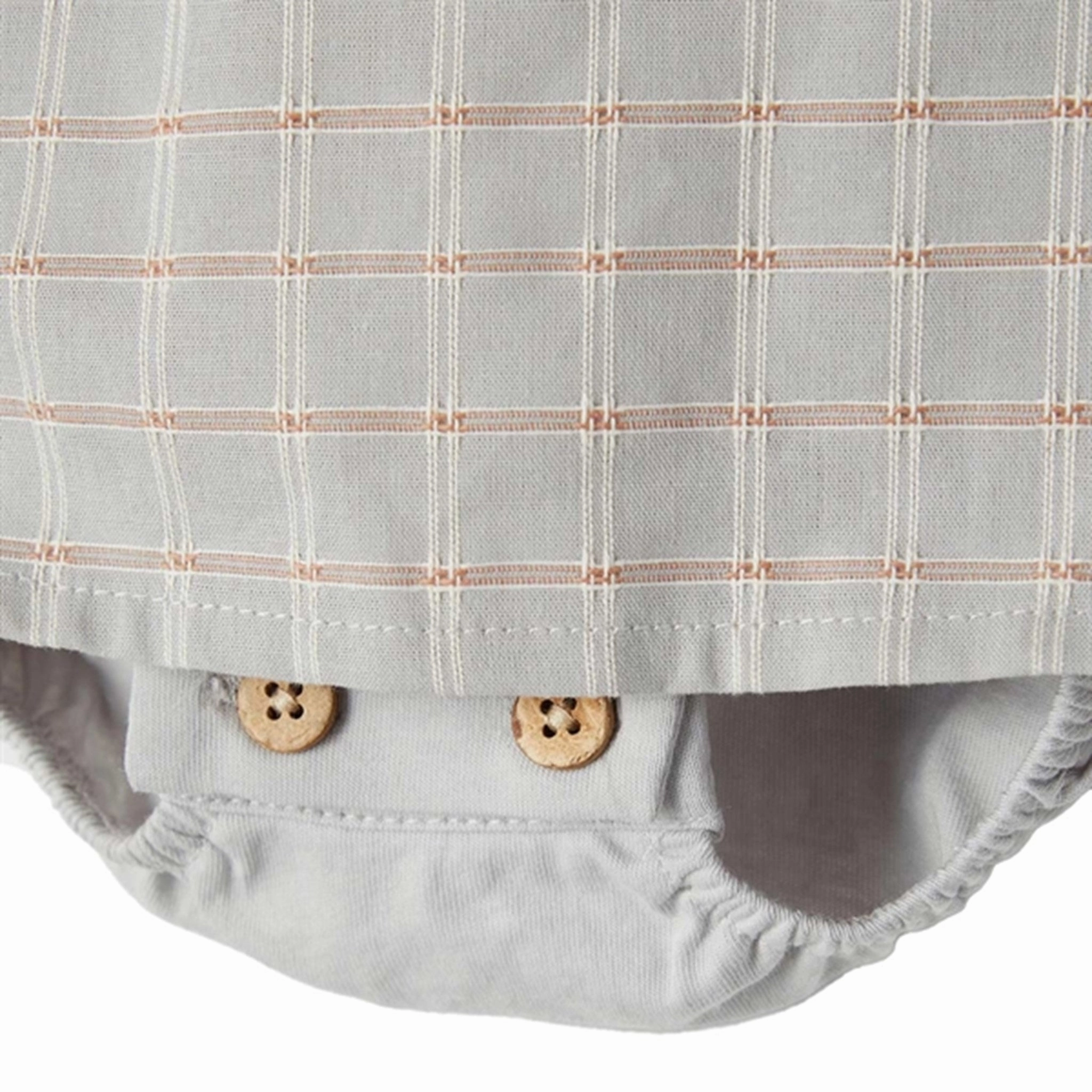 Lil' Atelier Harbor Mist Holly Body Dress Shirred-Detail Delicate Lines