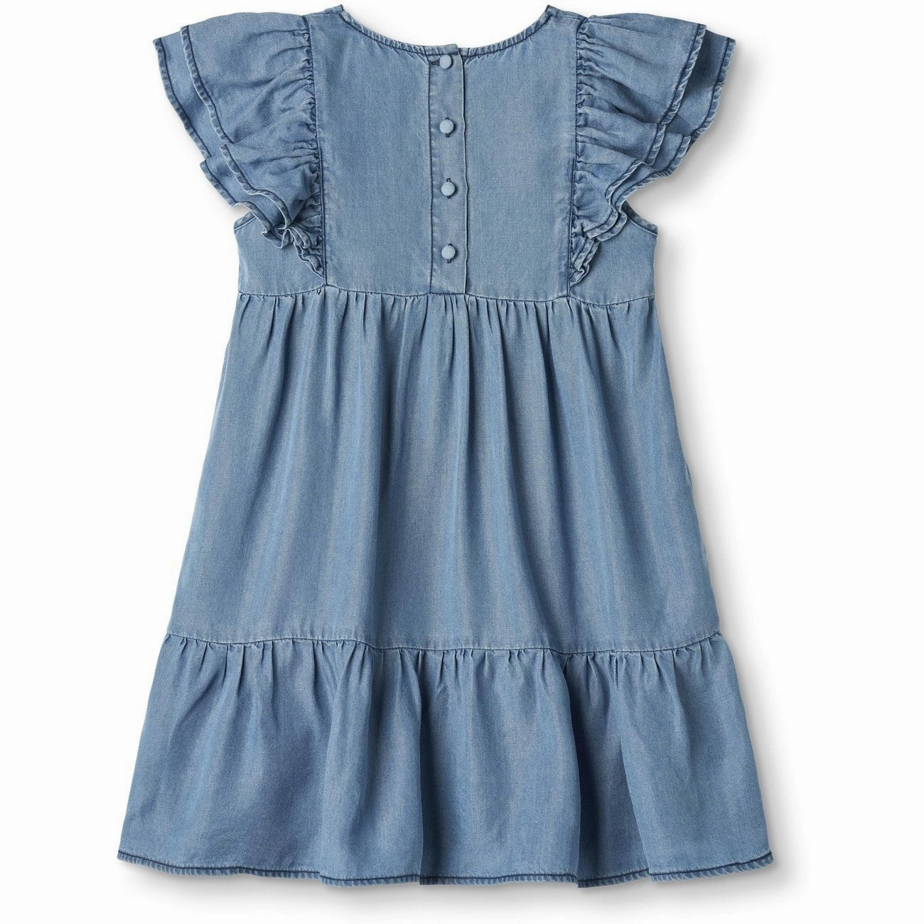 Silky-Lining Fliink Light Denim Blue Hi Dress