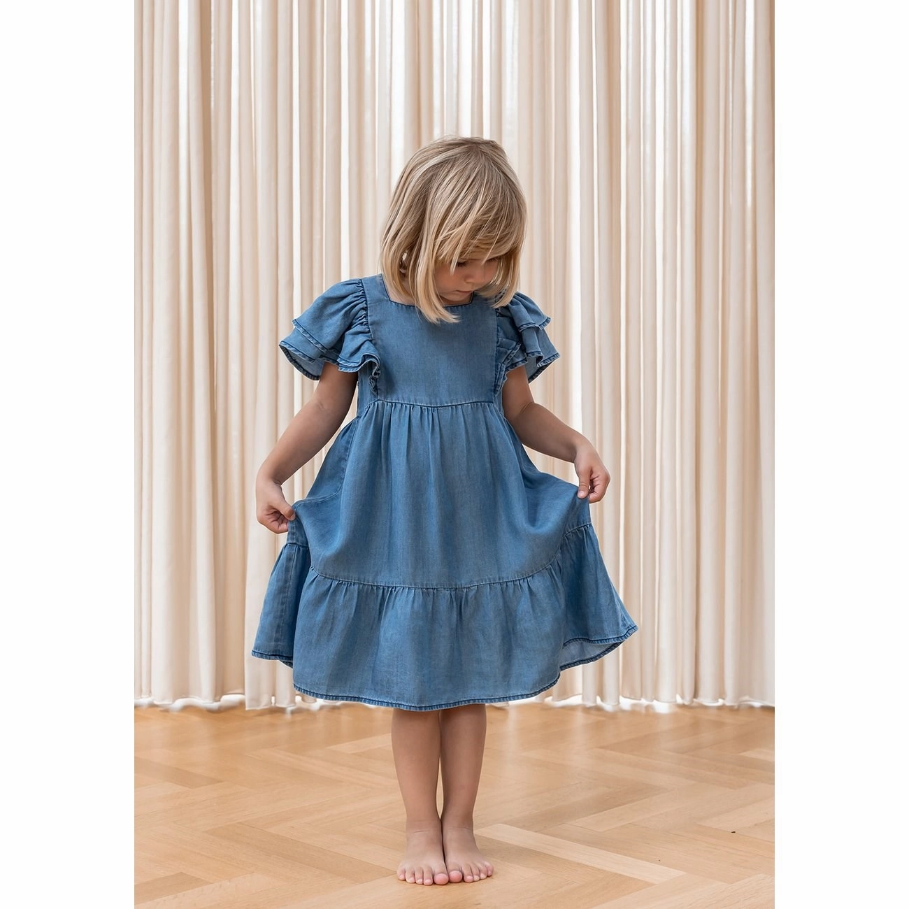 Classic Line Fliink Light Denim Blue Hi Dress
