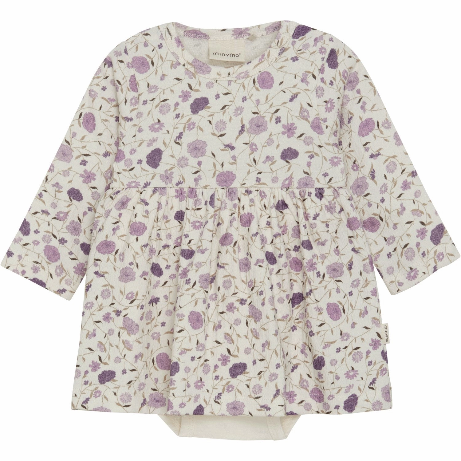 understated look Eco-Lining Minymo Eggnog Dress AOP