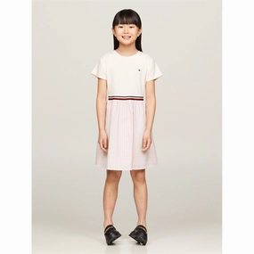 Tommy Hilfiger Gingham Combi Dress Whimsy Pink Check Event Ready Cruise-Wear