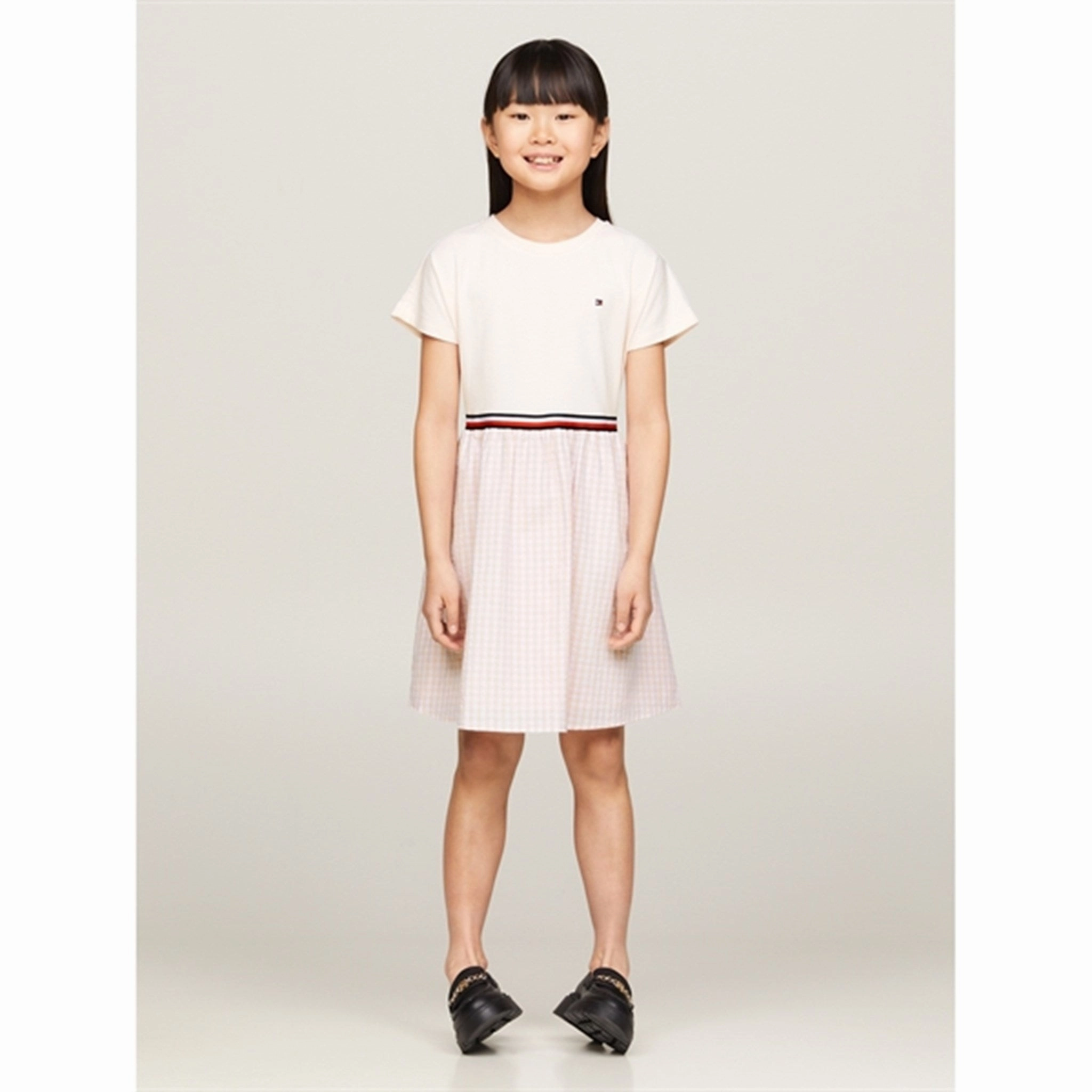 Comfy Layers Baby-Shower Tommy Hilfiger Gingham Combi Dress Whimsy Pink Check