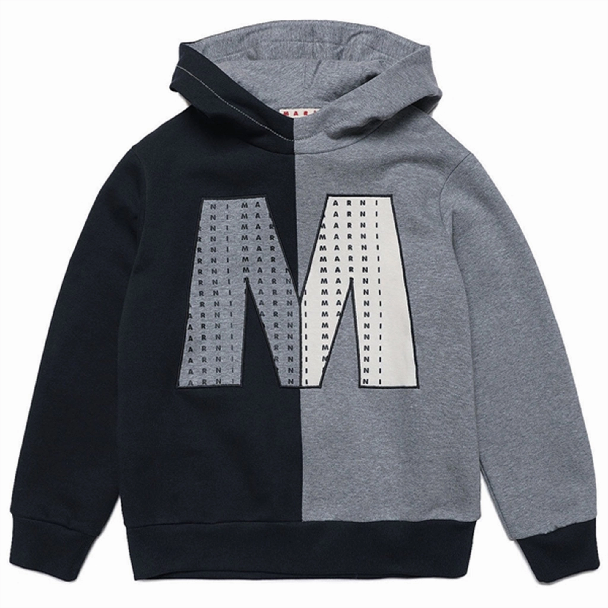 Marni Black/Grey Hoodie Outdoor Scene Athlete Favorite