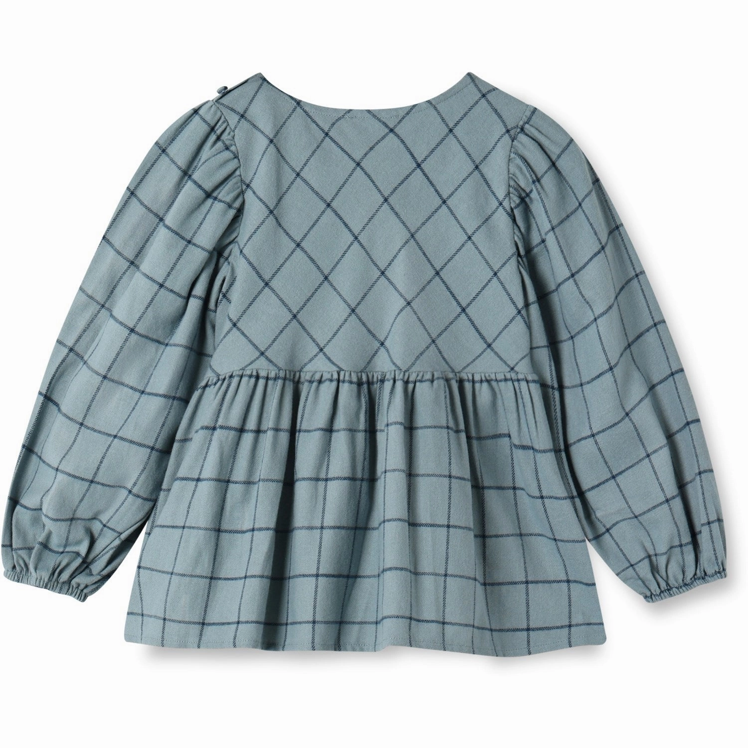 Fliink Slate Cody Check Blouse Non-Iron