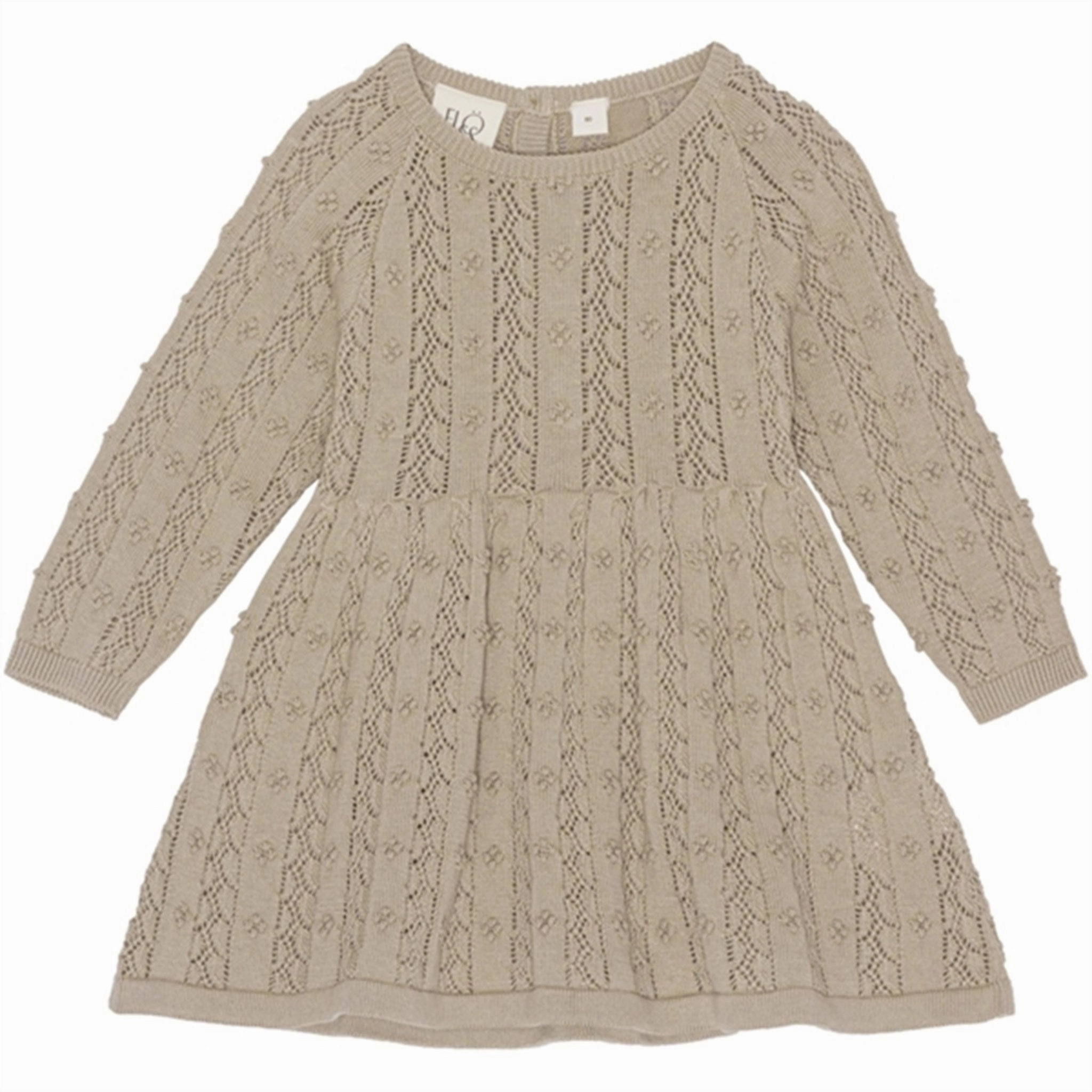 Fl?ss Ellie Dress Chestnut Smooth Tone Shirred-Detail