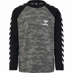 Trendsetting Design Vibrant Colors Hummel Dark Grey Melange Mountain Blouse