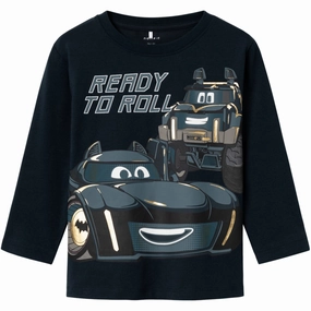 Name It Dark Sapphire Sikke Batwheels Blouse Dinner Date Summer Fashion