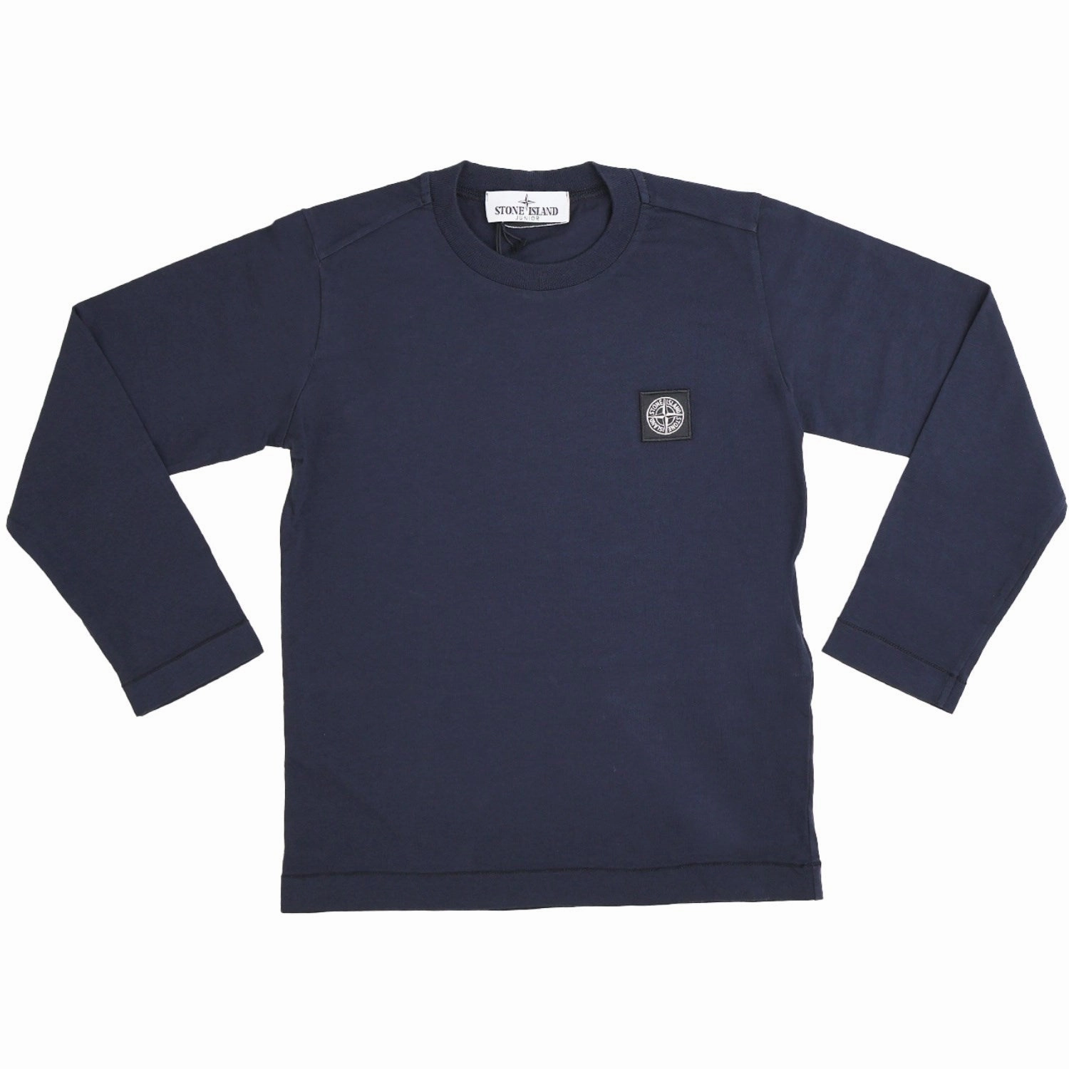 Tailored Silhouette Raw edge Stone Island Navy Blue T Shirt