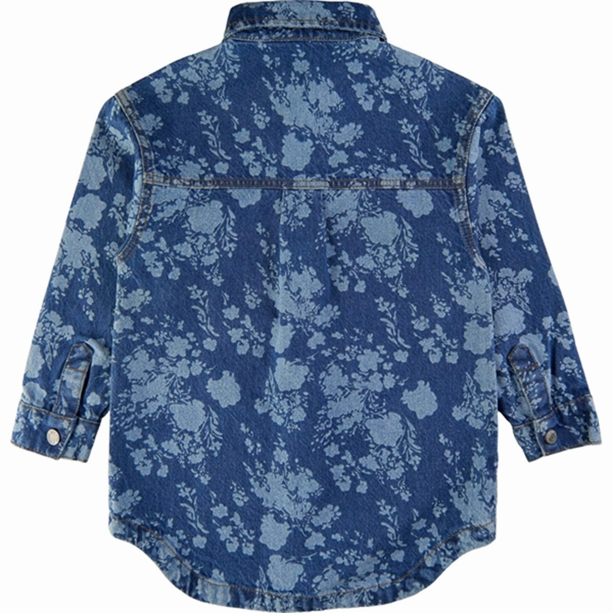 THE NEW Blue Denim Florana Denim Shirt Sustainable Weave Distressed finish