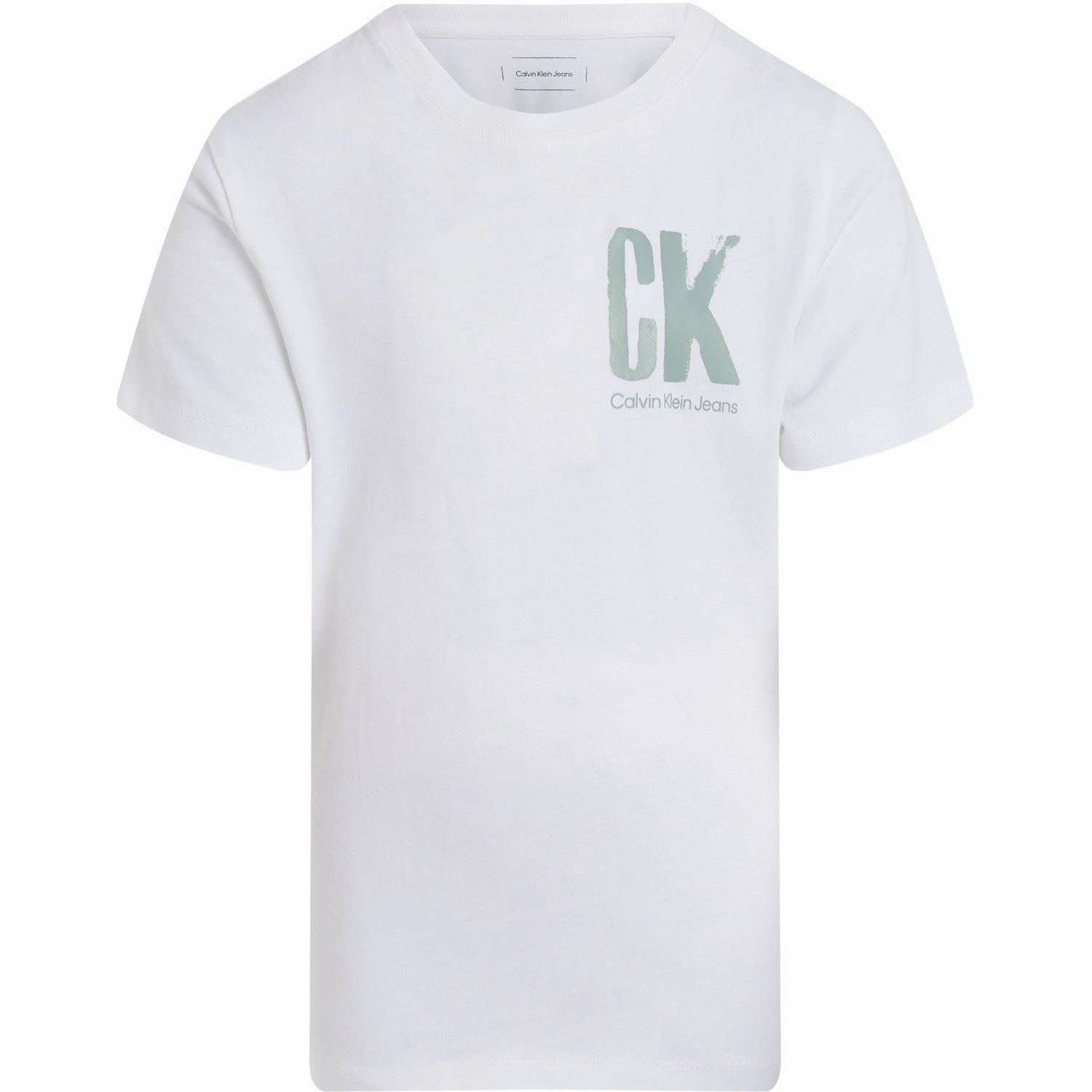 Washable fabric Lightweight Fashion Calvin Klein Bright White Chest Surf Graphic T-Shirt
