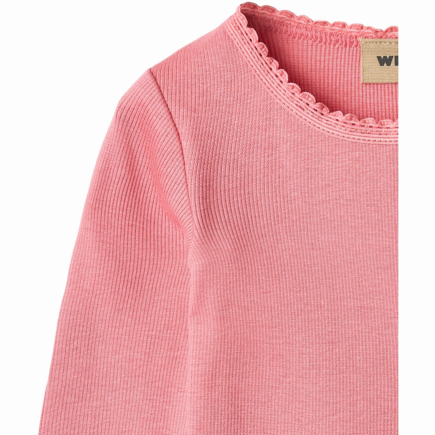 Athleisure Trend Wheat Soft Pink Rib Blouse Reese