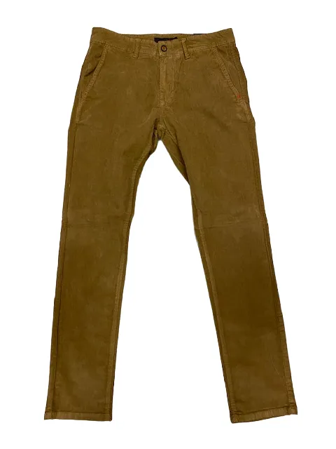 Trez Pantalone elasticizzato da uomo in velluto a coste piccole Prot-Cord T M45732 307 light brown Flattering Fit Wear